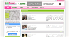 Desktop Screenshot of deshimarriage.com